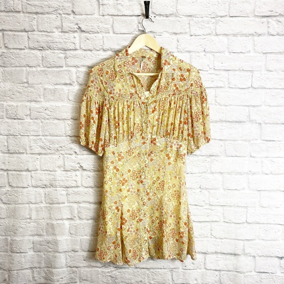 Free People Bonnie Floral Mini Dress - Picture 3 of 10
